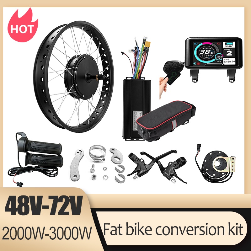 Kit de Conversión de Motor par - Fat Tire Ebike Conversion Kit 2000W reseña y precio