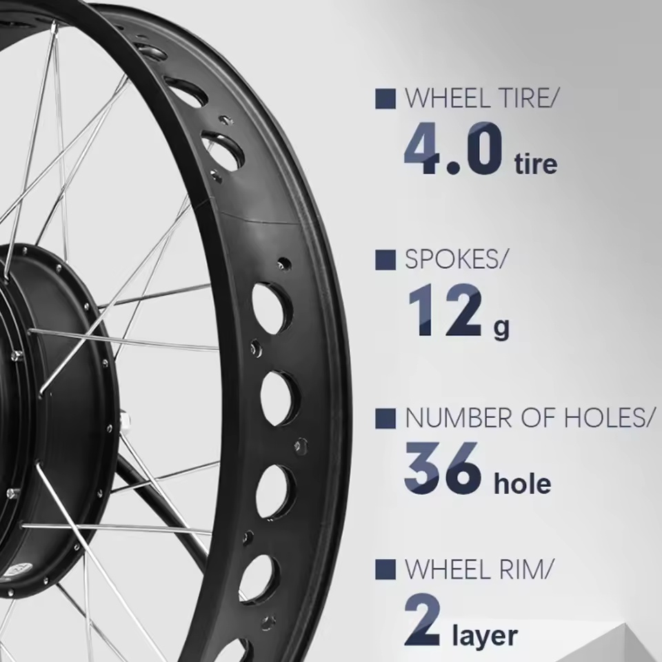 Kit de Conversión de Motor par - Fat Tire Ebike Conversion Kit 2000W reseña y precio