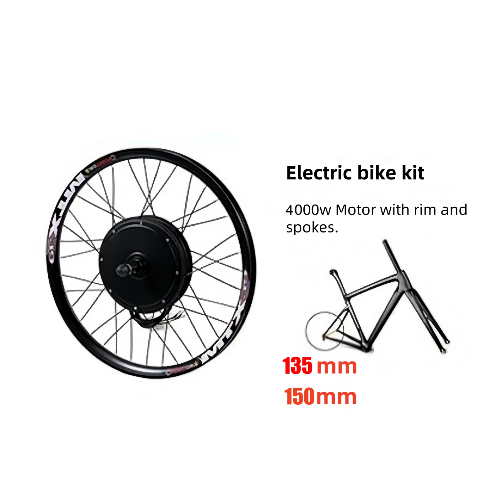 Rueda Trasera para Bicicleta E - Ebike Conversion Kit 72V 3000W reseña y precio
