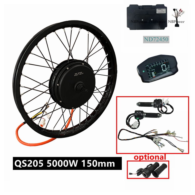 Kit de Bicicleta Eléctrica NBp - 72V 5000W Hub Motor Kit reseña y precio